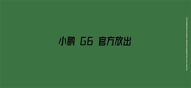 小鹏 G6 官方放出，定位中型轿跑 SUV，该车型都有哪些值得关注的亮点配置？